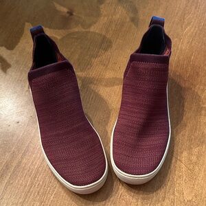 Rothy's Burgundy Slip-On Sneakers